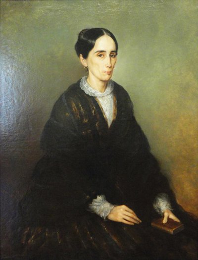 Portret van Antonia Alves de Carvalho door Augusto Muller